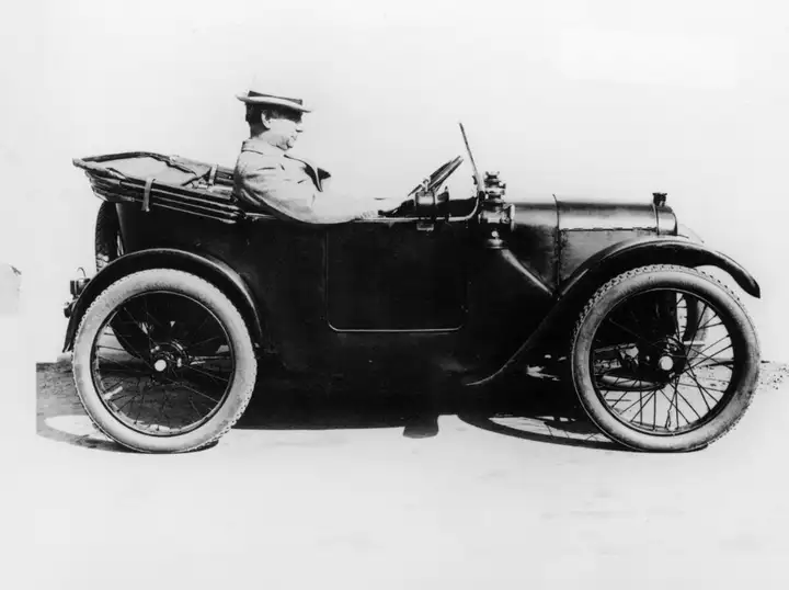 Sir Herbert Austin in an Austin Seven, 1922 by Unknown