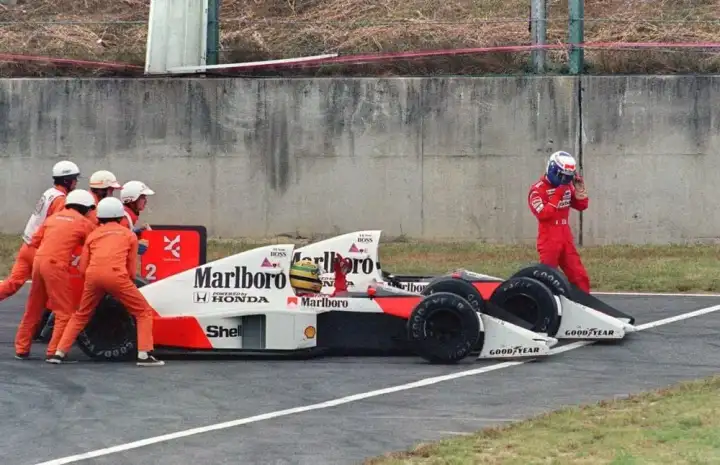Alain Prost a Ayrton Senna, Japonsko 1989